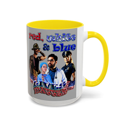 rw&b lives matter - Accent Mug (light grey)