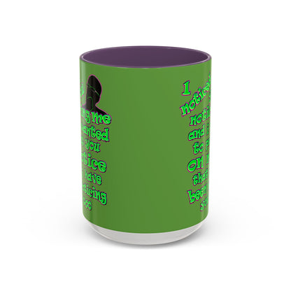 noticed you noticing - Accent Mug (green)