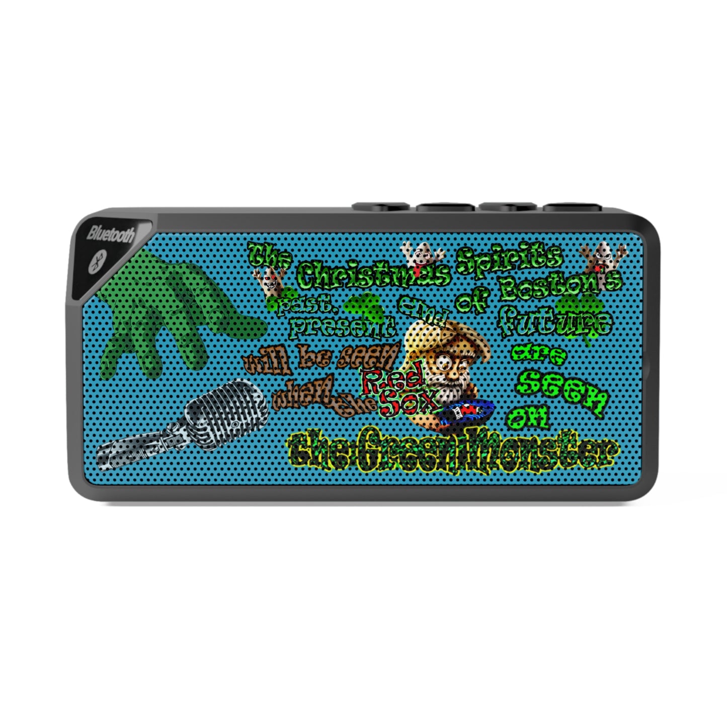 christmas spirits of boston - Jabba Bluetooth Speaker (turquoise)