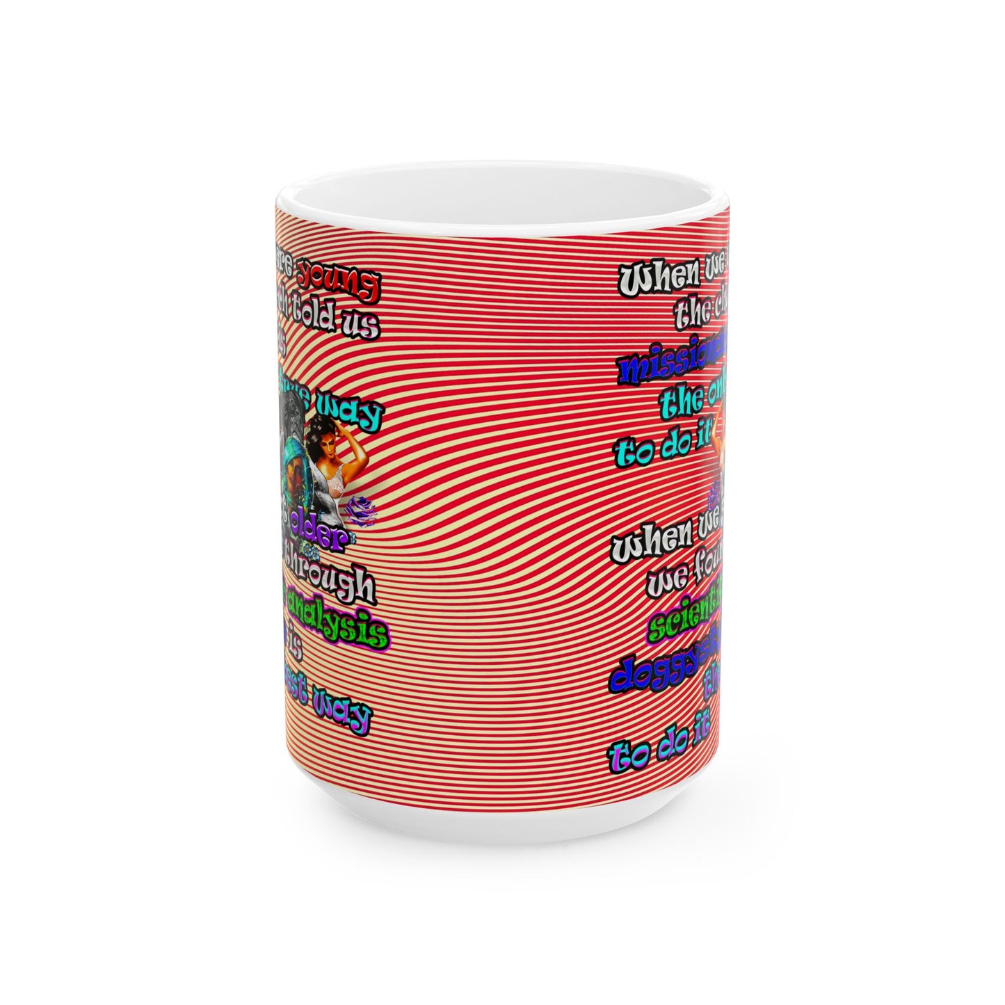 doggystyle - White Mug (yellow-orange wave)