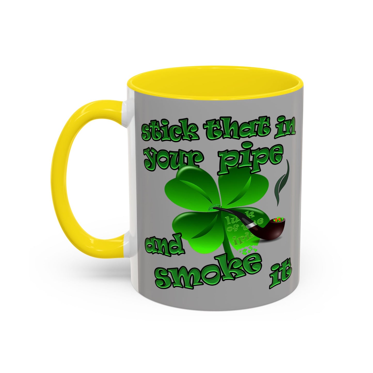 celtics logo - Accent Mug (light grey)