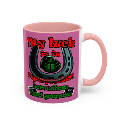 my luck - Accent Mug (light pink)