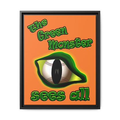 green monster - framed canvas art (crusta)