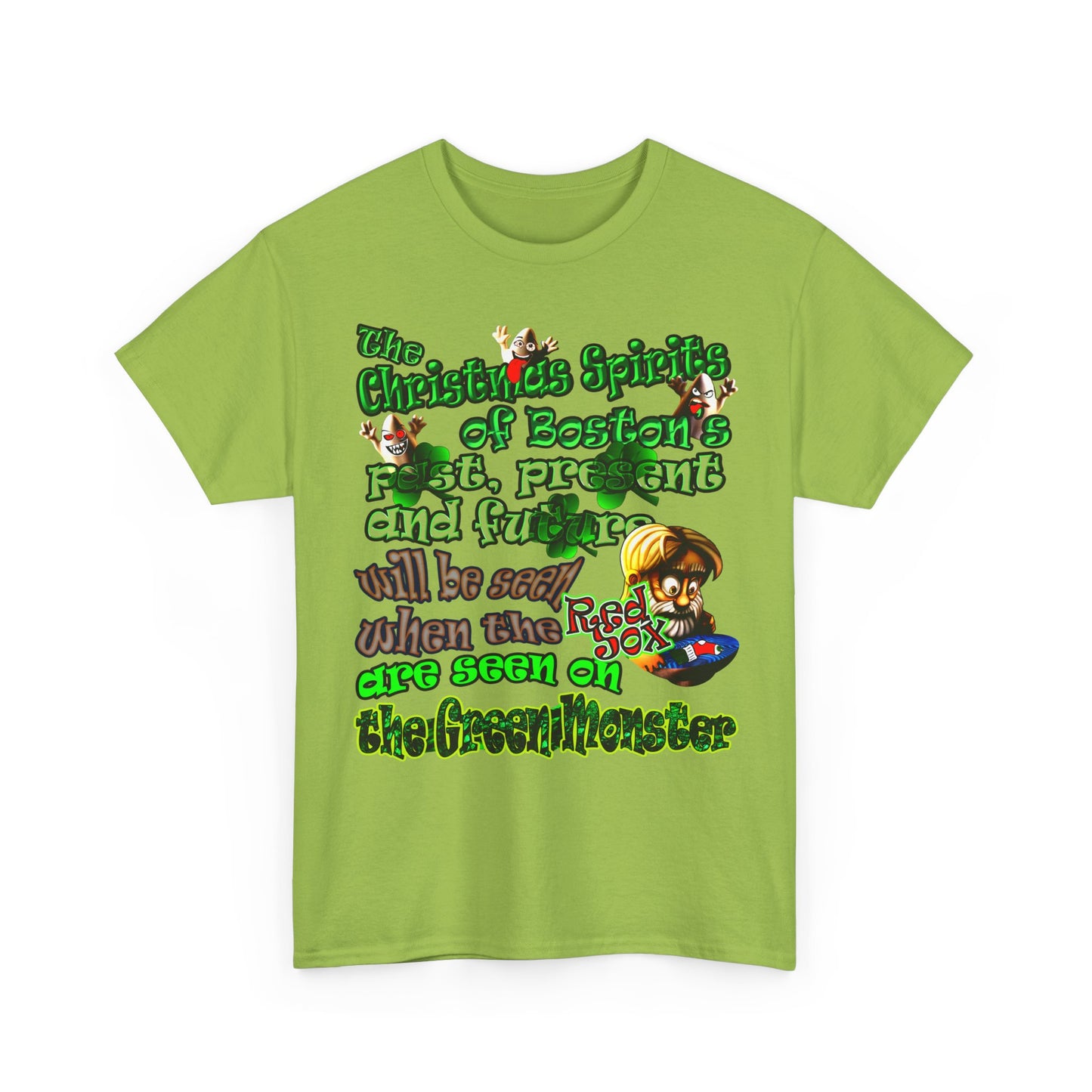 christmas spirits of boston - Unisex Heavy Cotton Tee