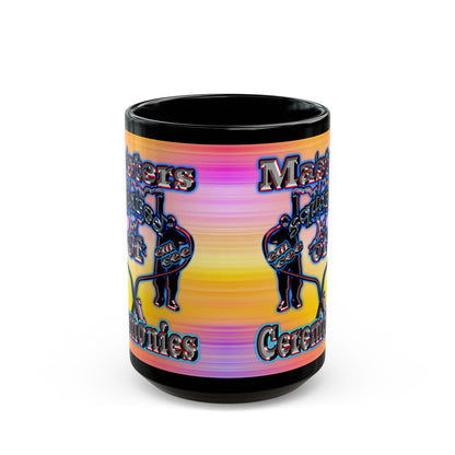 em cee squared - Black Mug (color blur)