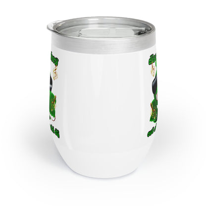 disc jockey - Chill Wine Tumbler (white)