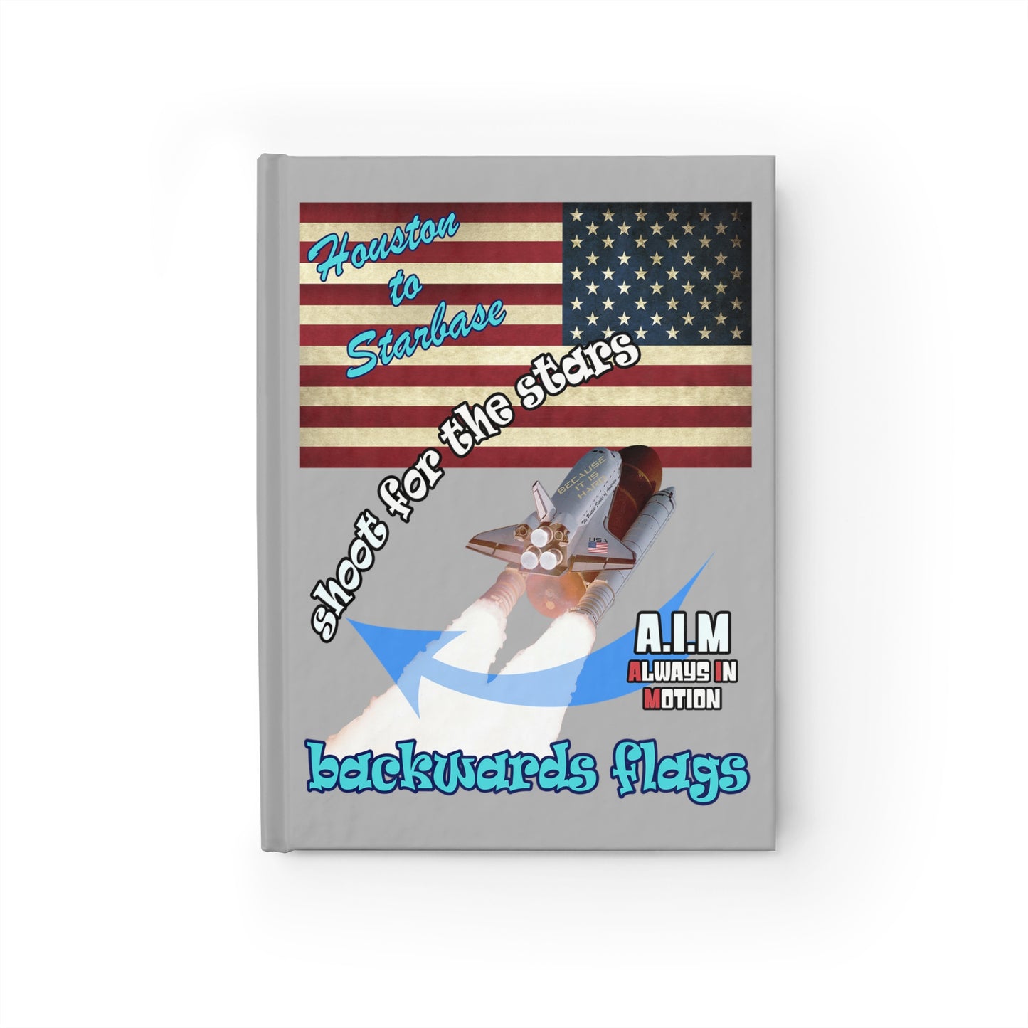 shoot for the stars - journal-blank (light grey)