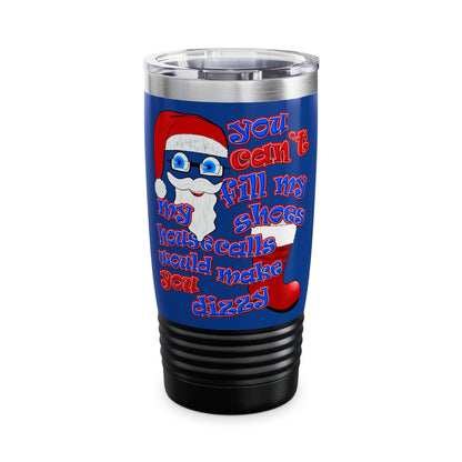 santa's shoes - Ringneck Tumbler, 20oz (dark blue)