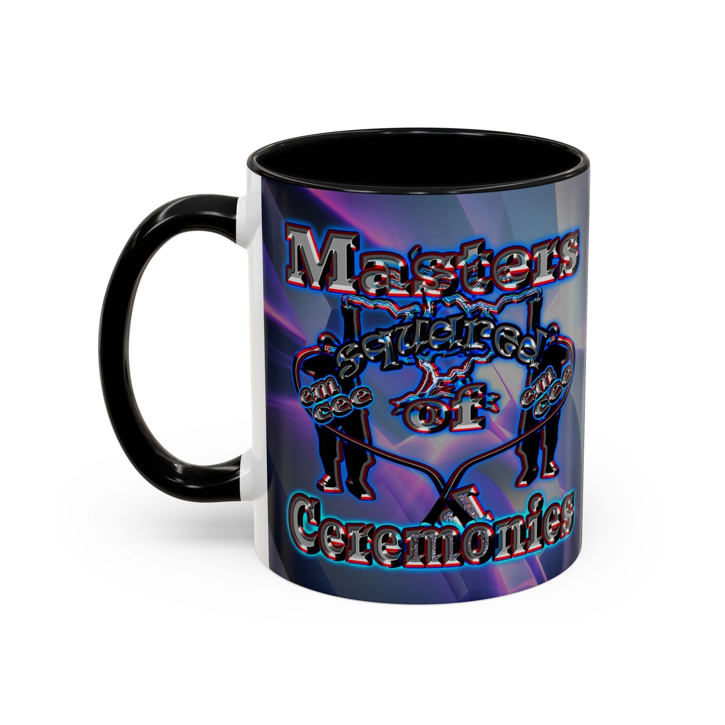 em cee squared - Accent Mug (grey-pink wave)