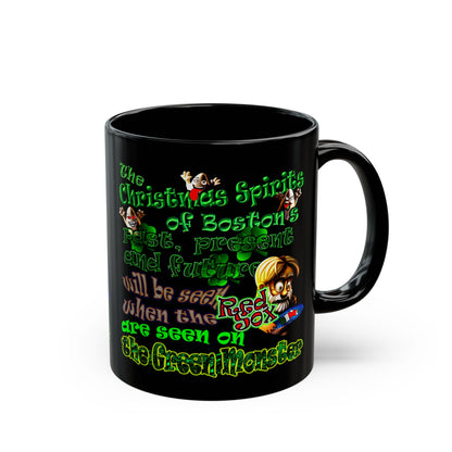 christmas spirits of boston - Black Mug (black)