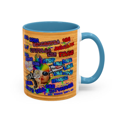 drop the beat - Accent Mug (butterscotch wood finish)