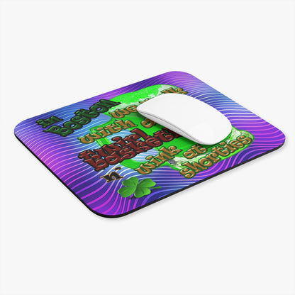 celtics logo - Mouse Pad (Rectangle) (purple wave)