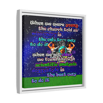 doggystyle - framed canvas art ('snoops' background)