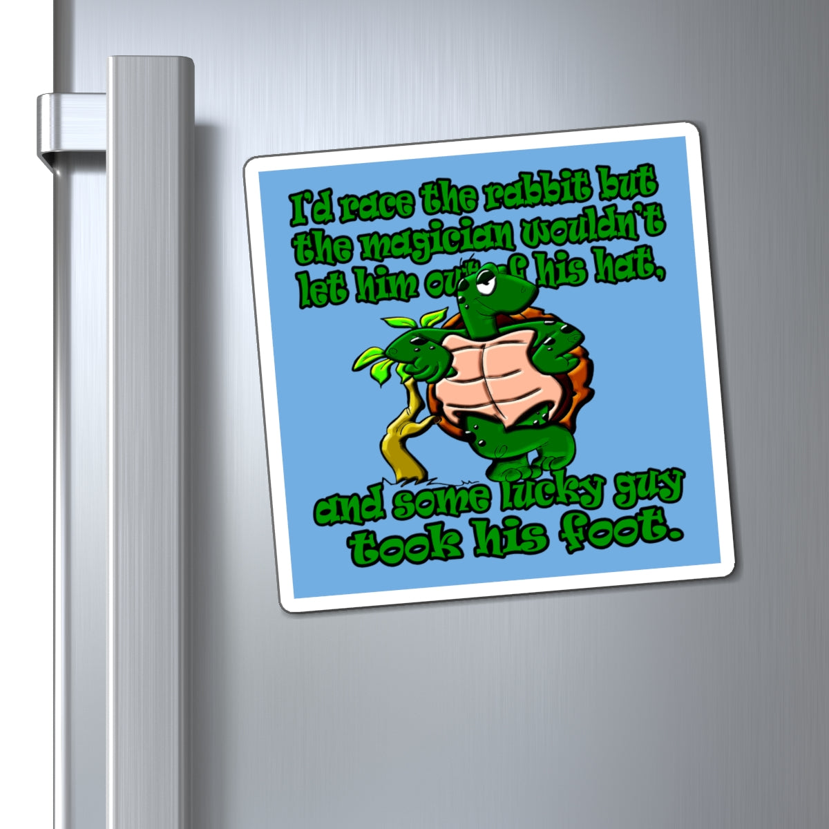 turtle race - Magnets - (light blue)