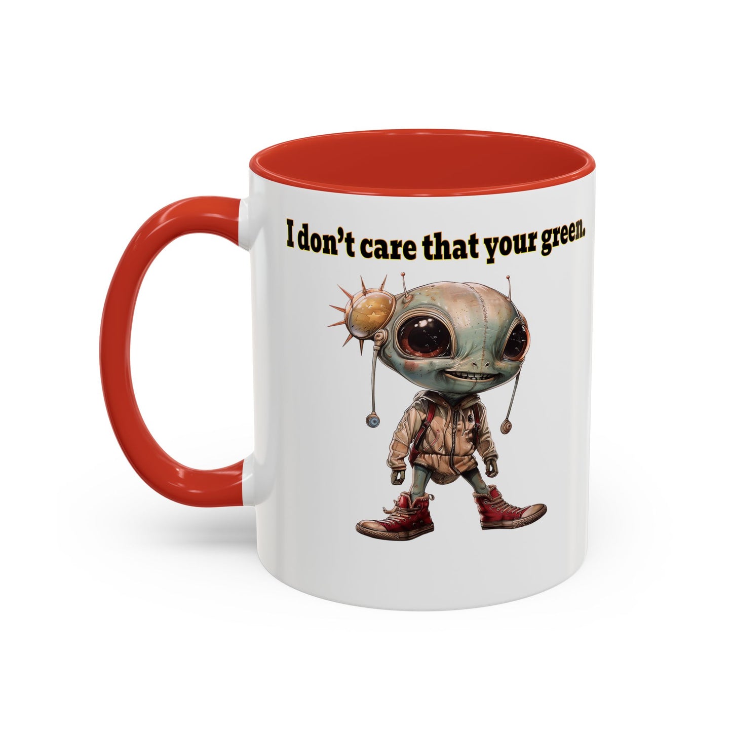 I don't care that your grey - Accent Mug (white)