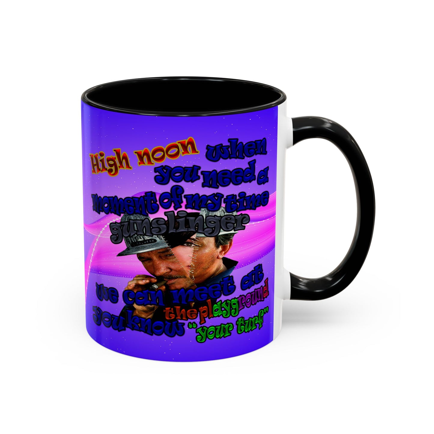 high noon - Accent Mug (purple-pink wave)