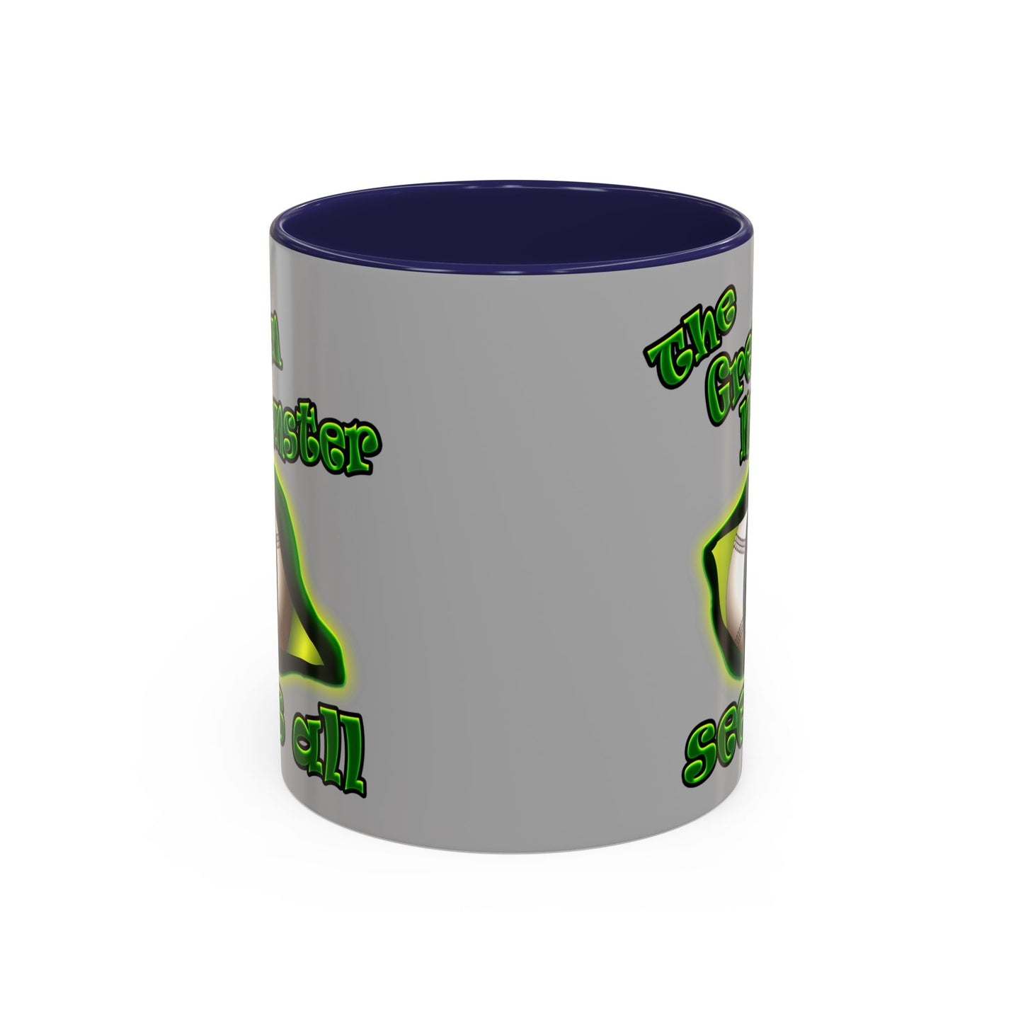 green monster - Accent Mug (light grey)