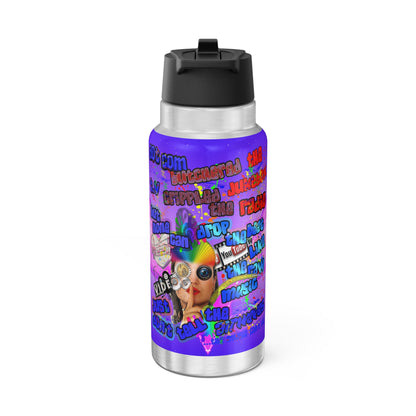 drop the beat - Gator Tumbler, 32oz  (purple-pink wave)