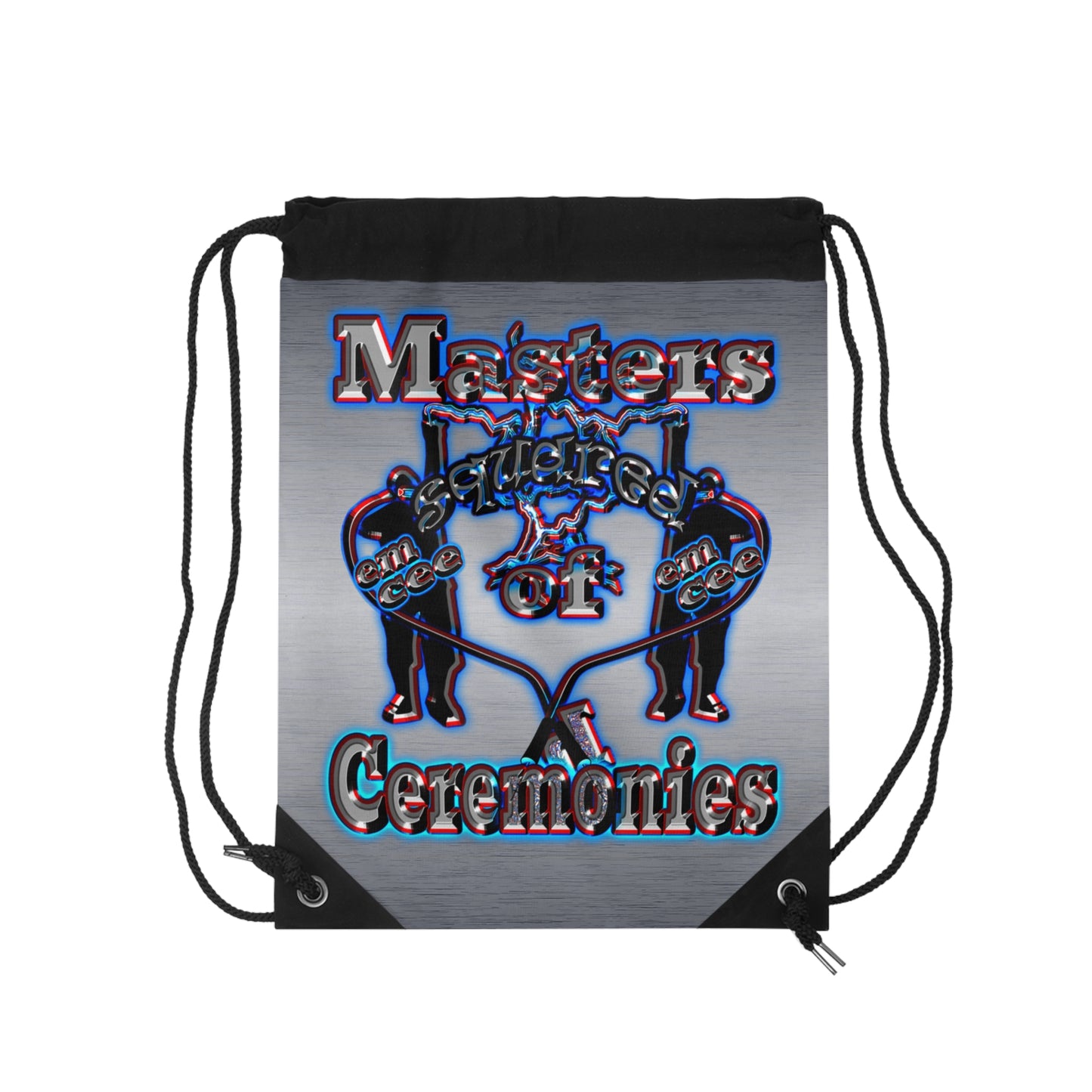 em cee squared - Drawstring Bag (brushed nickel)