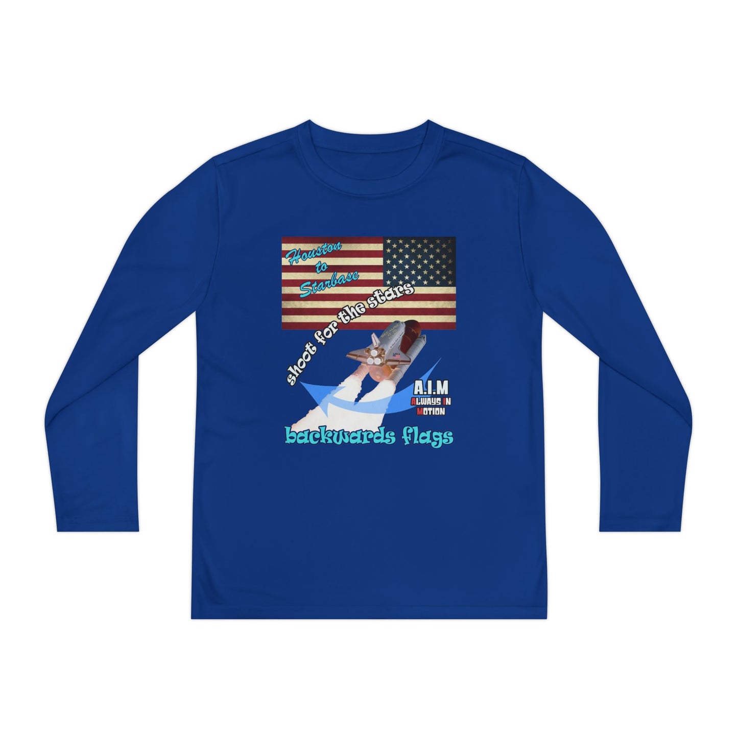 shoot for the stars - Youth Long Sleeve Competitor Tee