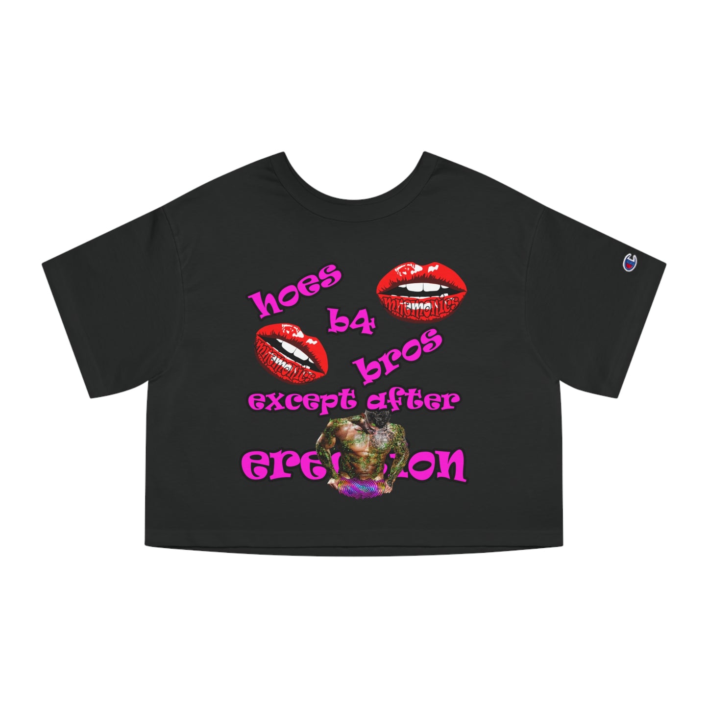 hoes b4 bros - Champion Women's Heritage Cropped T-Shirt