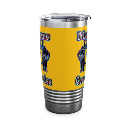 em cee squared - Ringneck Tumbler, 20oz (yellow)