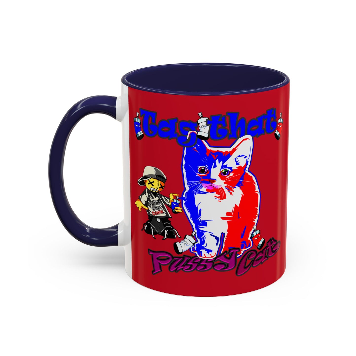 tag that - Accent Mug (dark red)