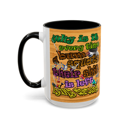 the bum's shit - Accent Mug (butterscotch wood finish)