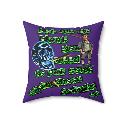 og - Spun Polyester Square Pillow - (purple)