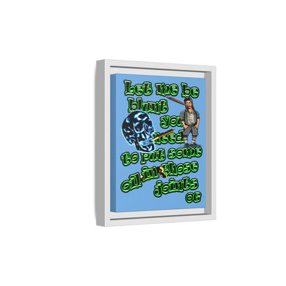 og - framed canvas art (light blue)