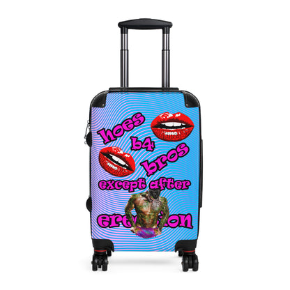hoes b4 bros - Suitcase (light blue-purple wave)