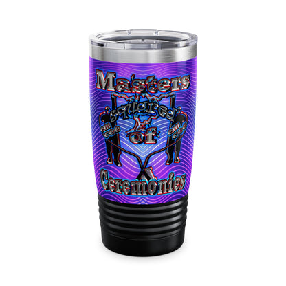 em cee squared - Ringneck Tumbler, 20oz (purple wave)