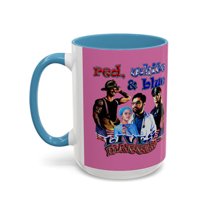 rw&b lives matter - Accent Mug (light pink)