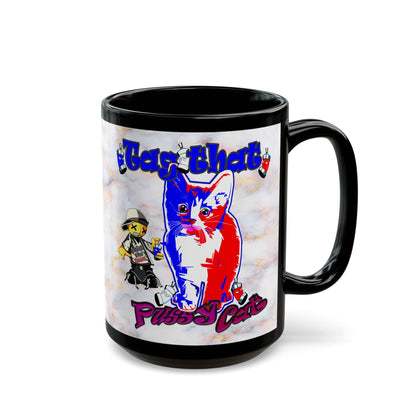 tag that - Black Mug (white marble)