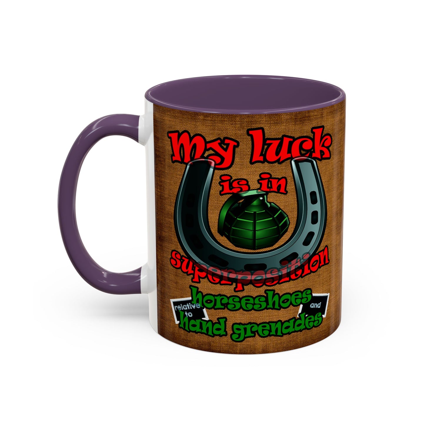 my luck - Accent Mug (brown papyrus)