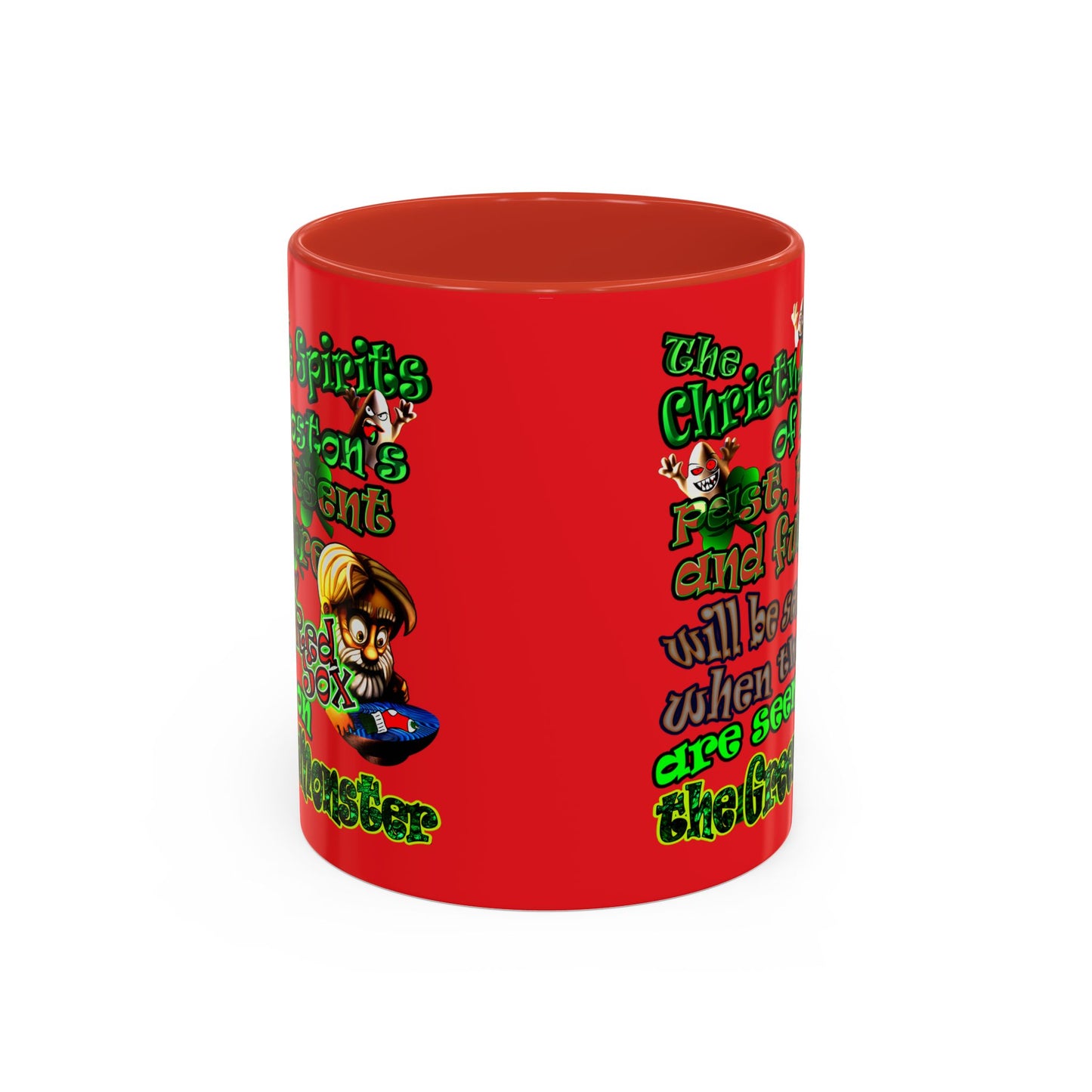 christmas spirits of boston - Accent Mug (red)
