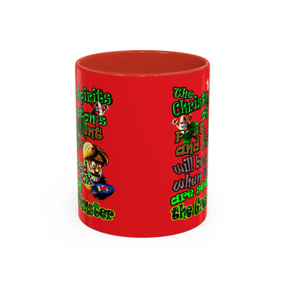 christmas spirits of boston - Accent Mug (red)