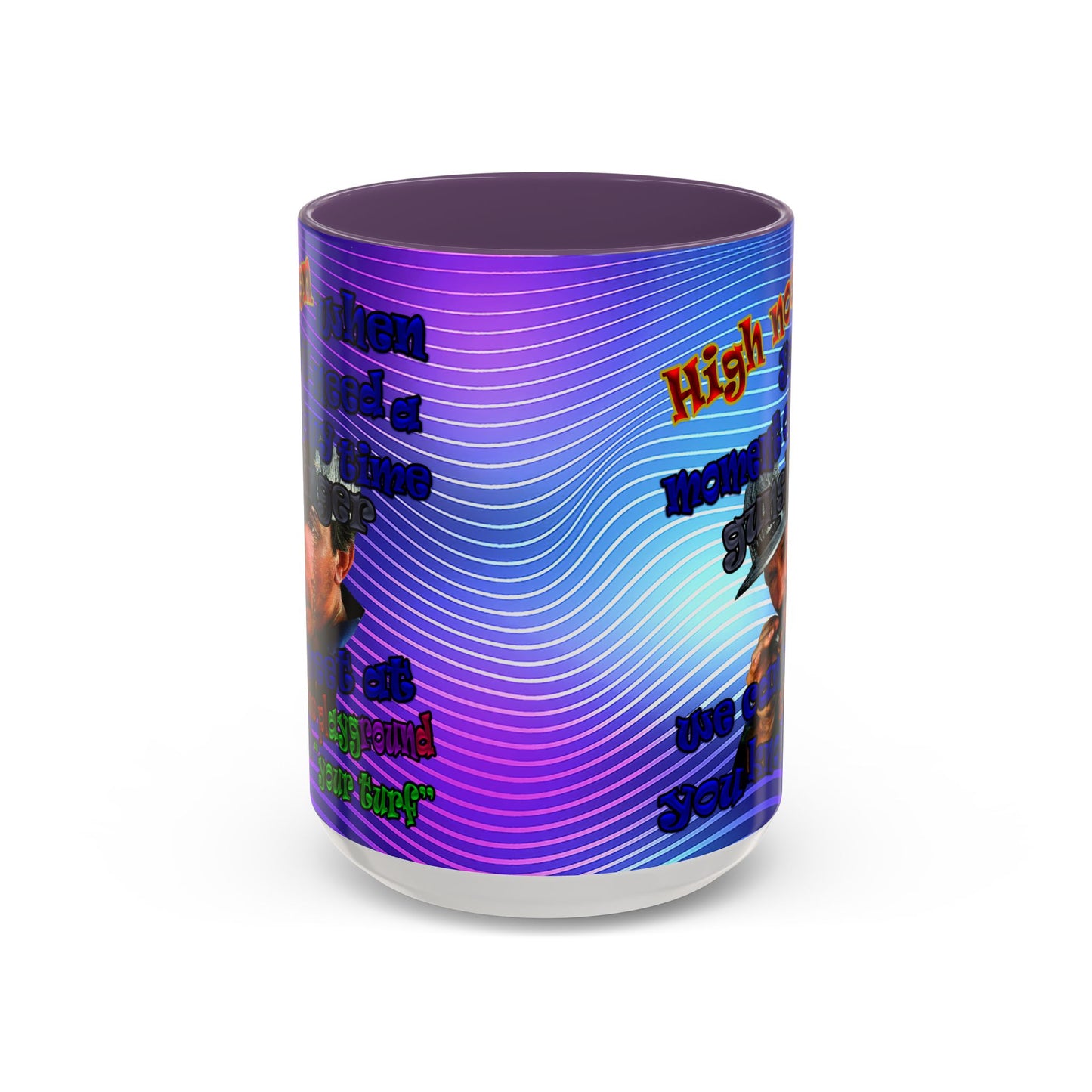 high noon - Accent Mug (purple wave)