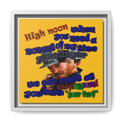 high noon - framed canvas art (yellow)