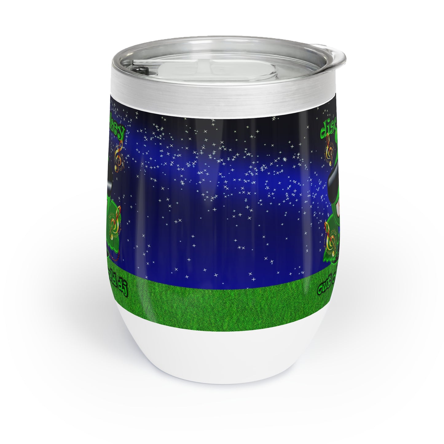 disc jockey - Chill Wine Tumbler ('snoops' background)