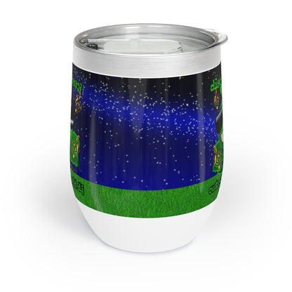 disc jockey - Chill Wine Tumbler ('snoops' background)