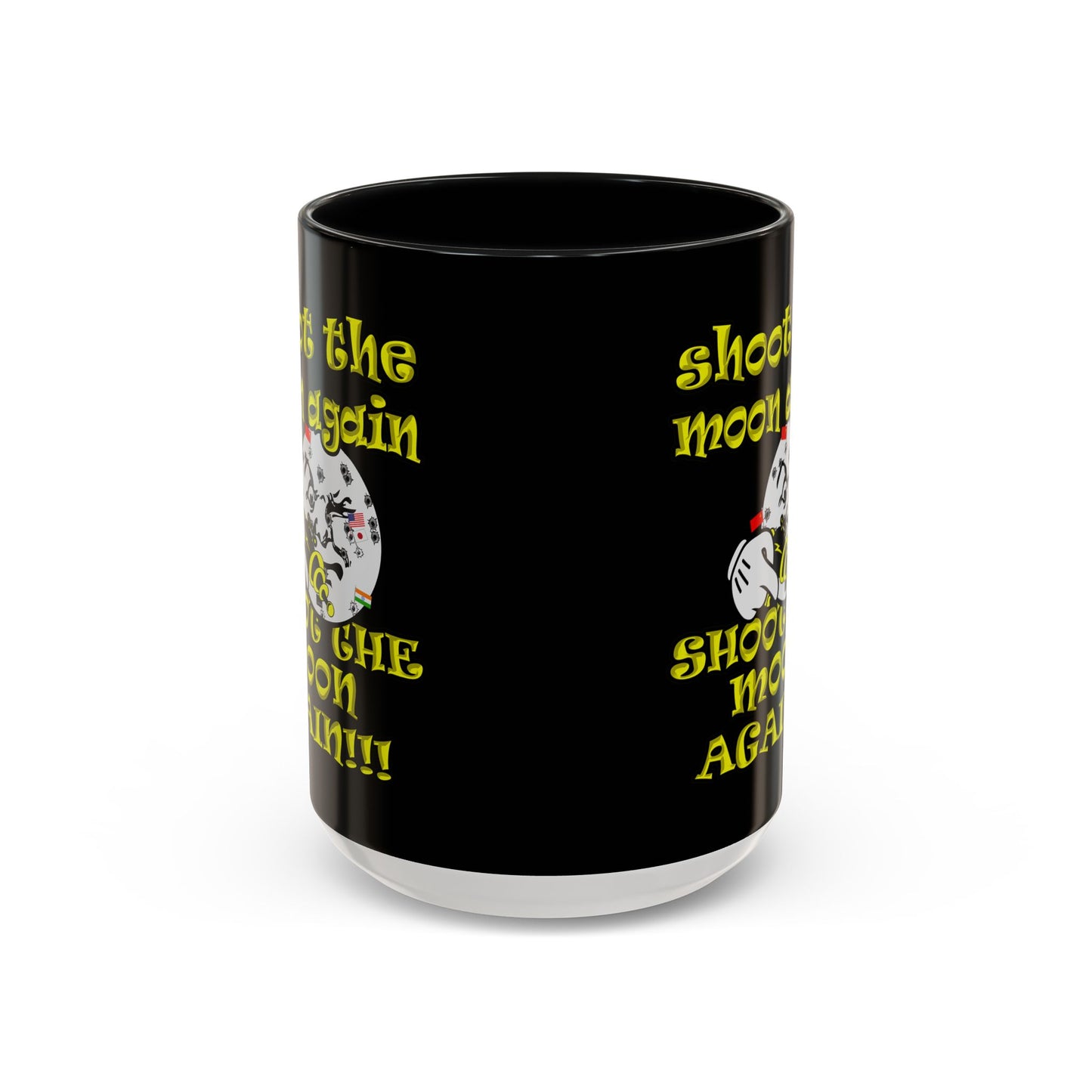 shoot the moon again - Accent Mug (black)