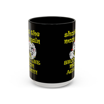 shoot the moon again - Accent Mug (black)