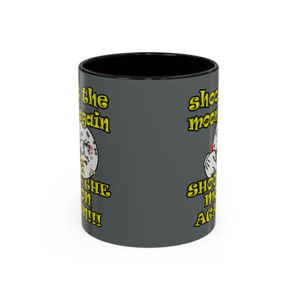 shoot the moon again - Accent Mug (dark grey)