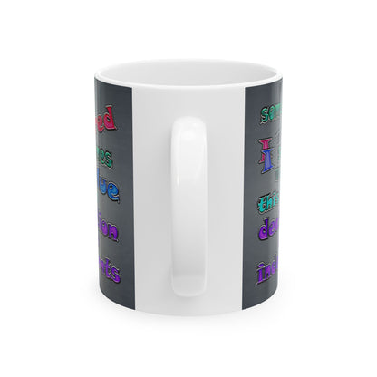declaration of the independents - White Mug (grey-light grey)
