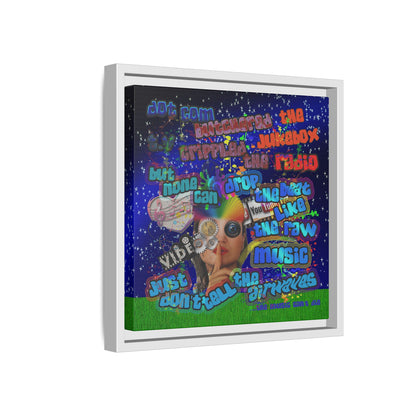 drop the beat - framed canvas art ('snoops' background)