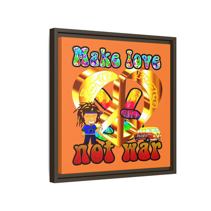 love peace - framed canvas art (crusta)