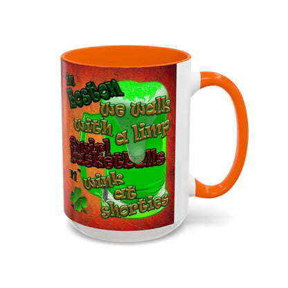 celtics logo - Accent Mug (burnt orange)