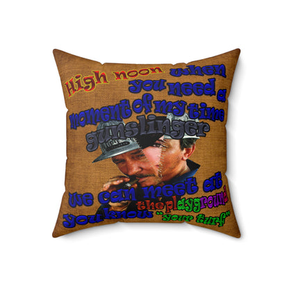 high noon - Spun Polyester Square Pillow - (dichromatic brown papyrus)