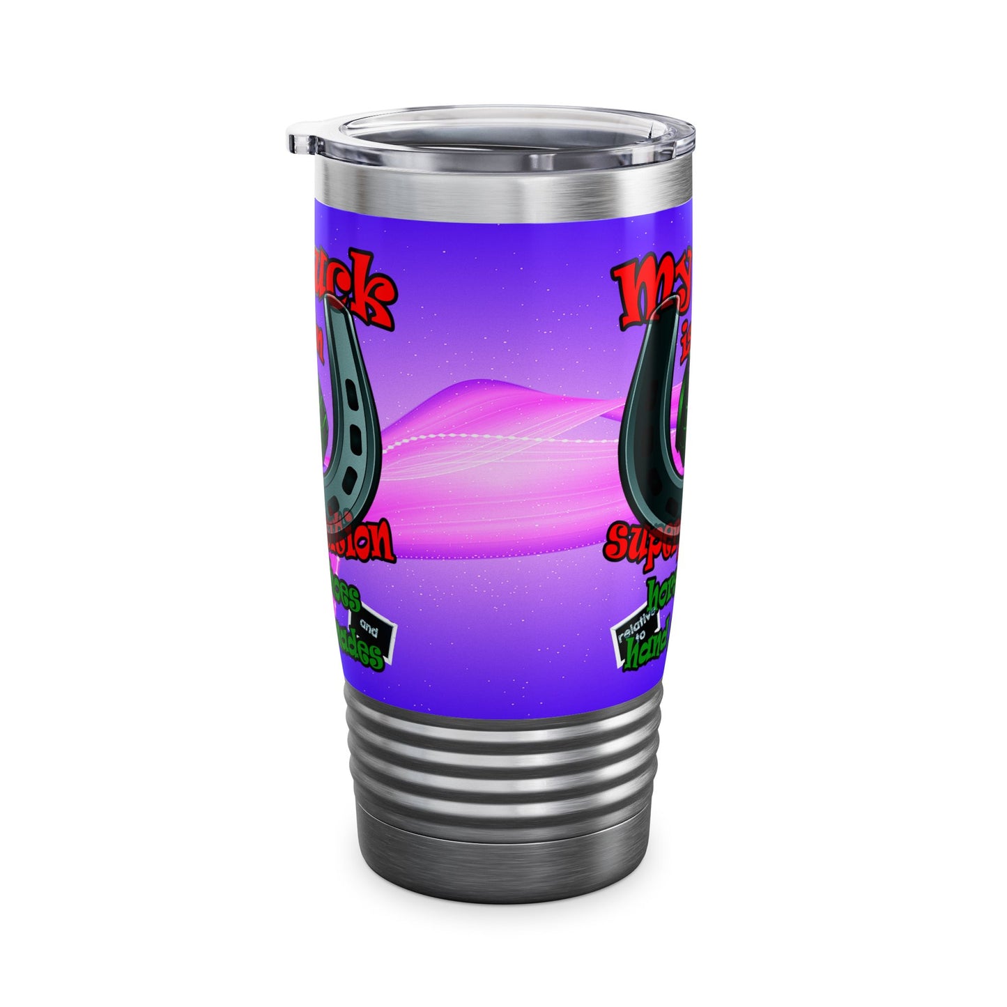 my luck - Ringneck Tumbler, 20oz (purple-pink wave)